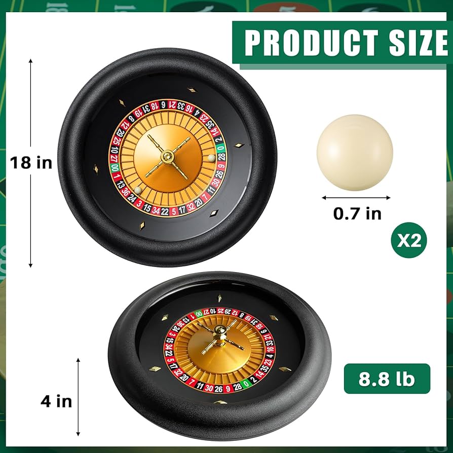 Amazon | Leyndo 18インチ ABS プロフェッショナルルーレット